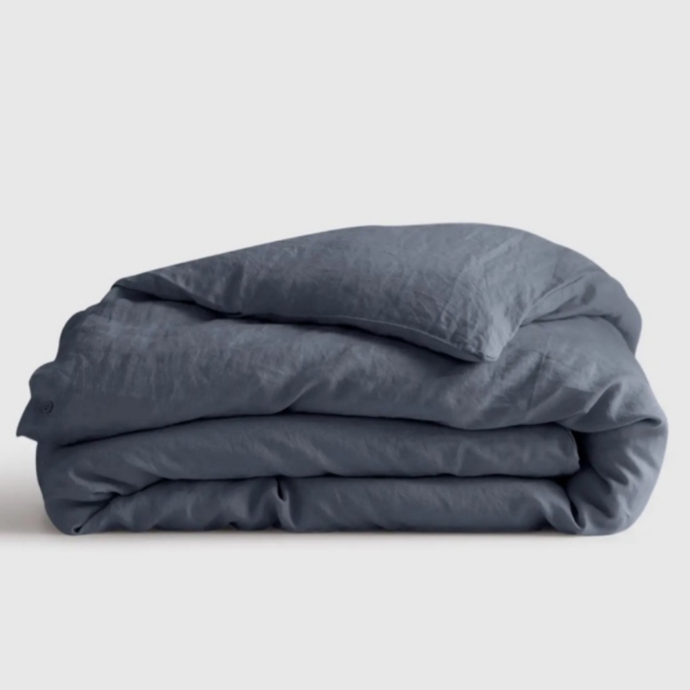 Quince Linen Duvet Cover - Nightfall